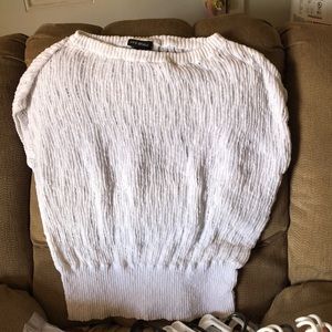 White sweater vest pull over